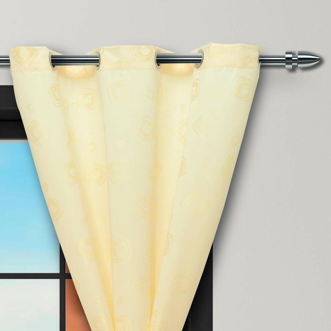 Cortina Yacar Beige Argolla 2,60 X 2,20 Aprox.