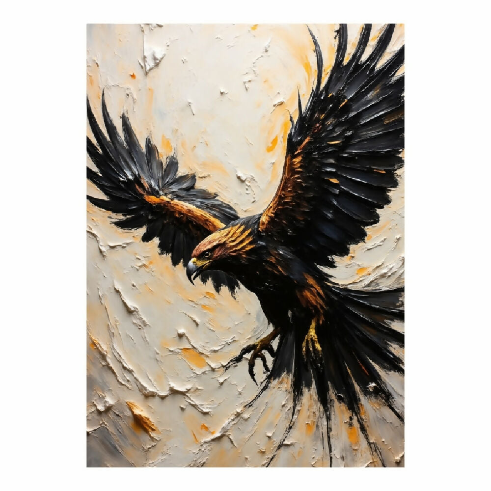 Lienzo Cuadro Vintage Ave de Fuego 60x43cm