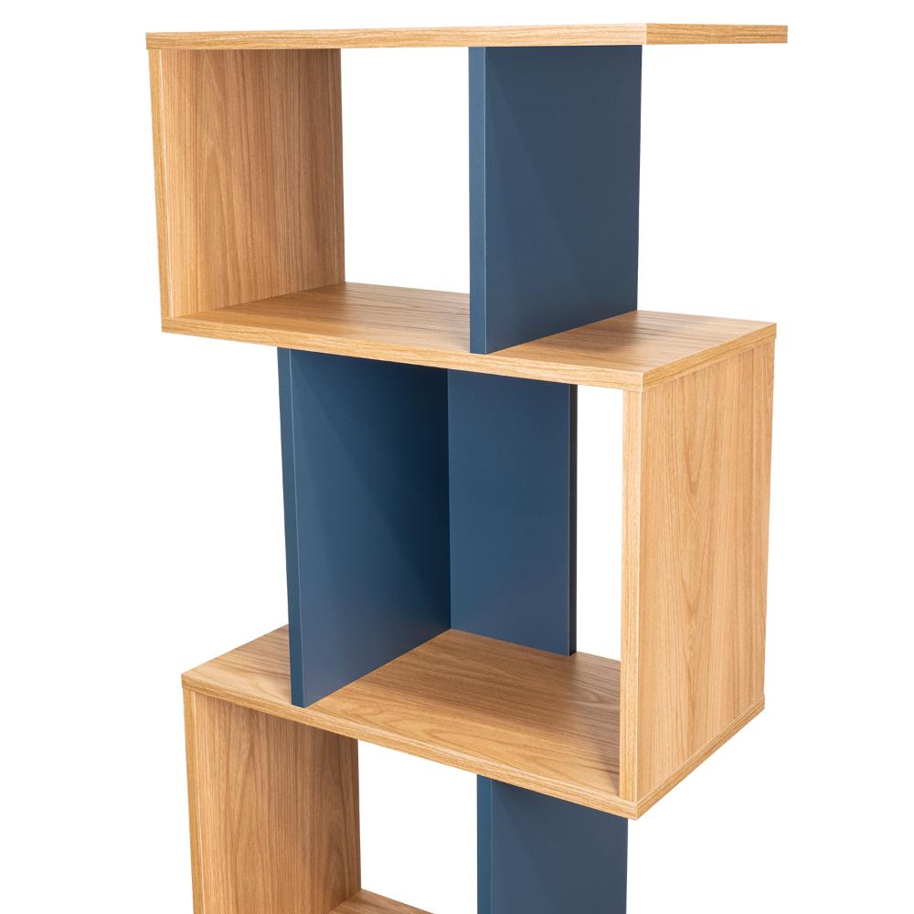Biblioteca York, Fresno Europeo y Kronos Azul, con espacios para libros y objetos decorativos