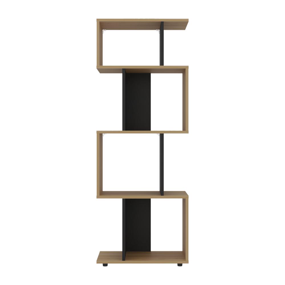 Biblioteca York, Fresno Europeo y Wengue, con espacio para libros y objetos decorativos