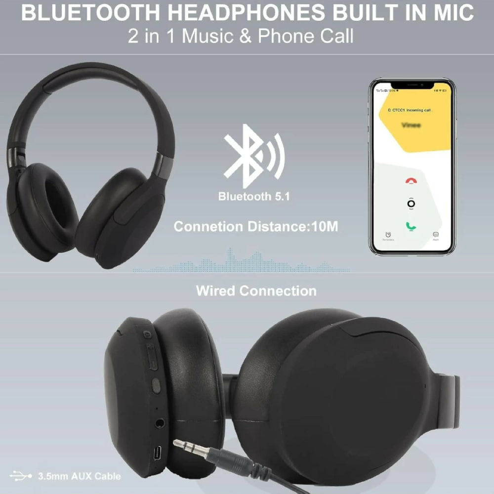 Audífonos Bluetooth Inalámbricos Movisun K7 Con Cancelación De Ruido