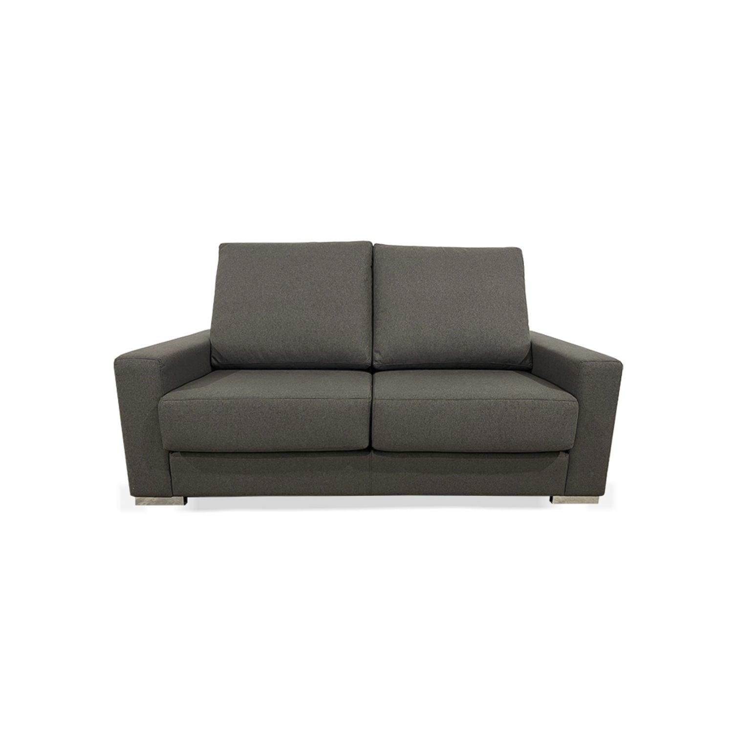 Sofá Gautam 2 puestos Gris tela anti fluidos 160x70x70