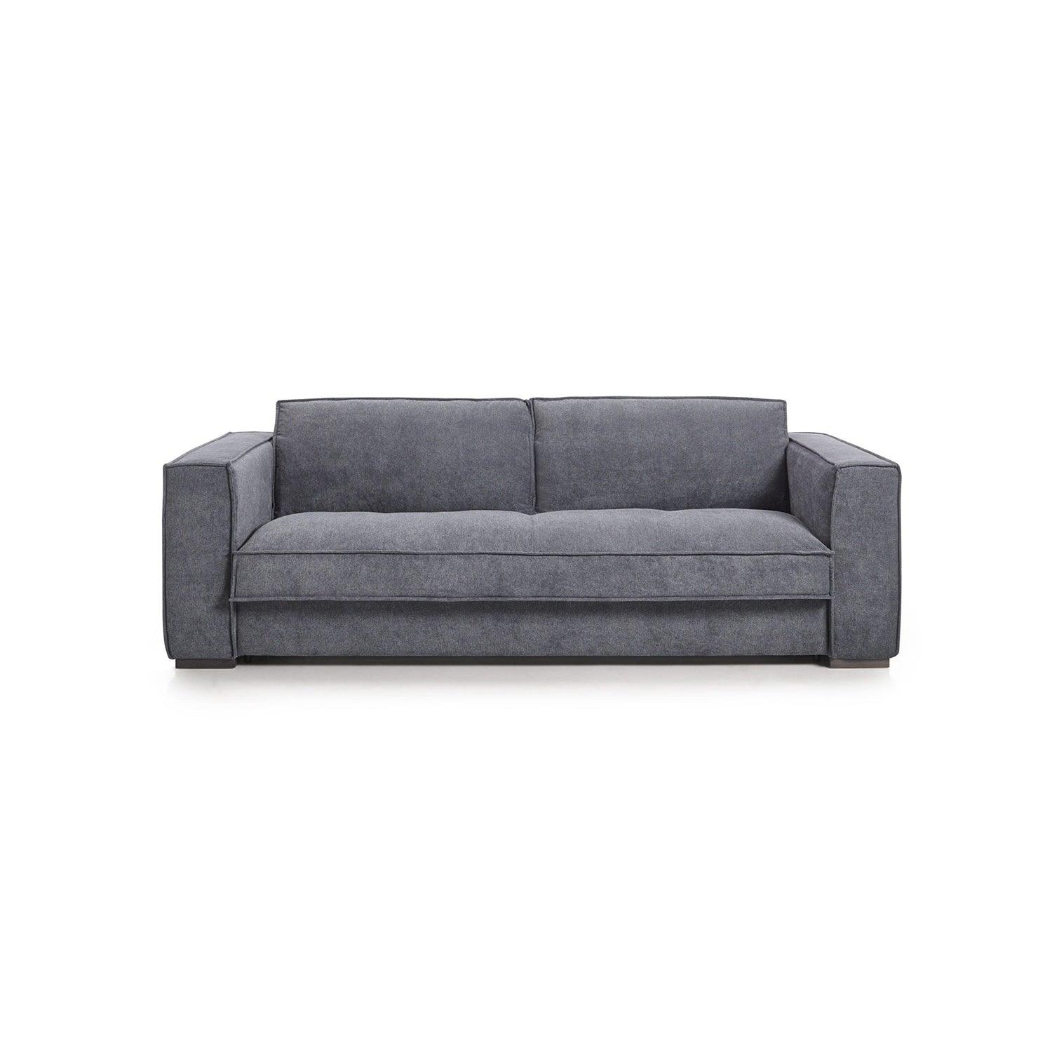 Sofá Gourav 3 puestos Gris tela anti fluidos 175x85x80