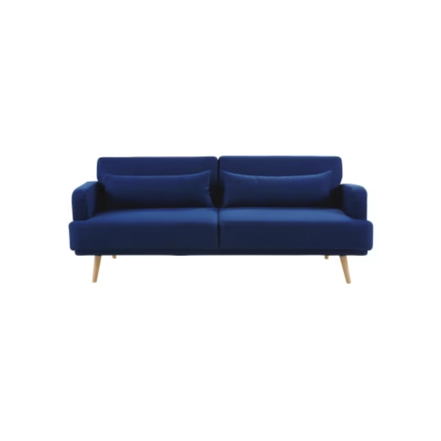 Sofá Guido 3 puestos Azul terciopelo premium 214x87x84