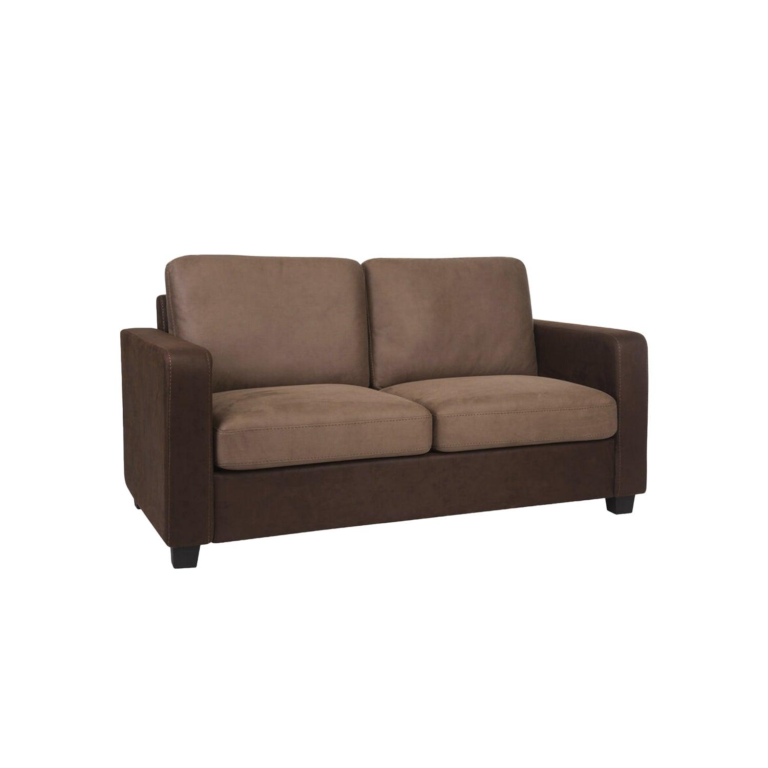 Sofá Munir 3 puestos Marrón terciopelo premium 180x90x90