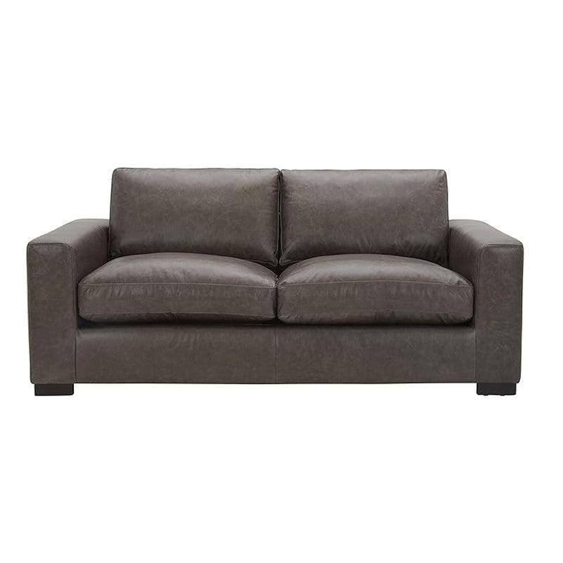 Sofá Prestige 3 puestos Marrón Cuero sintético 200x90x80
