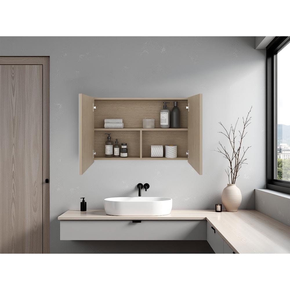 Gabinete de Baño Agni, Cartagena, con Dos Puertas y Espacio Para Almacenar Objetos ZF