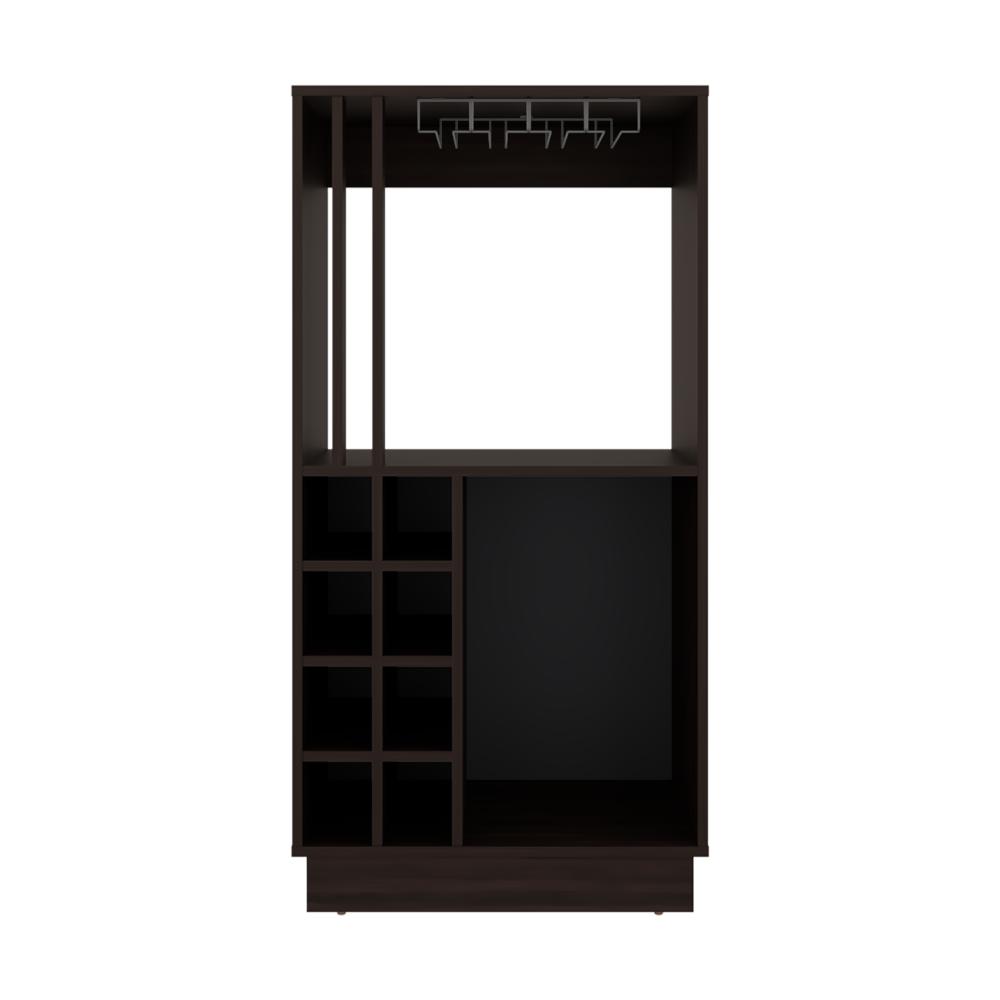 Bar Caoba, Nogal, Con 8 espacios para botellas de vino ZF