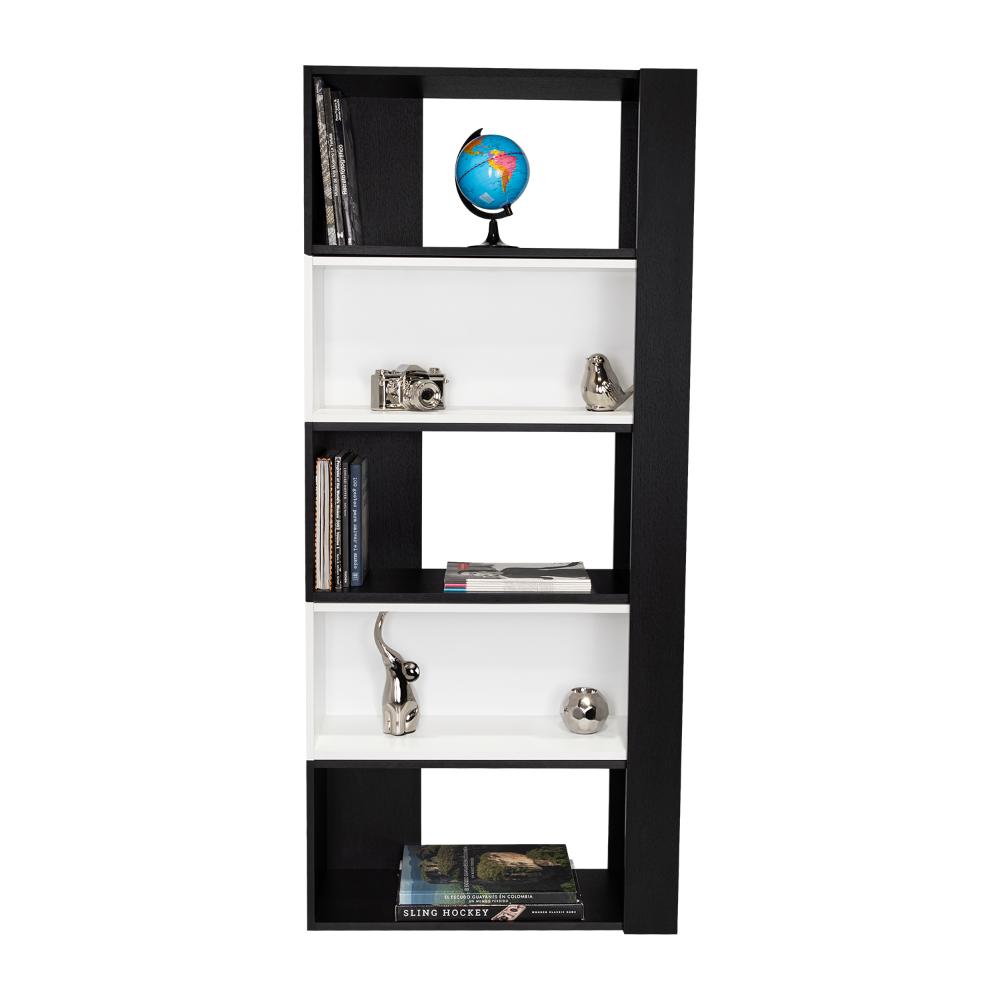 Biblioteca Ascher, Wengue y Blanco, con cinco entrepaños