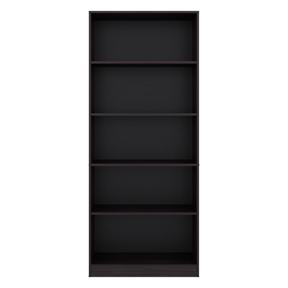 Biblioteca Básica, Wengue, con 4 Entrepaños para Objetos Decorativos y de Fácil Armado ZF