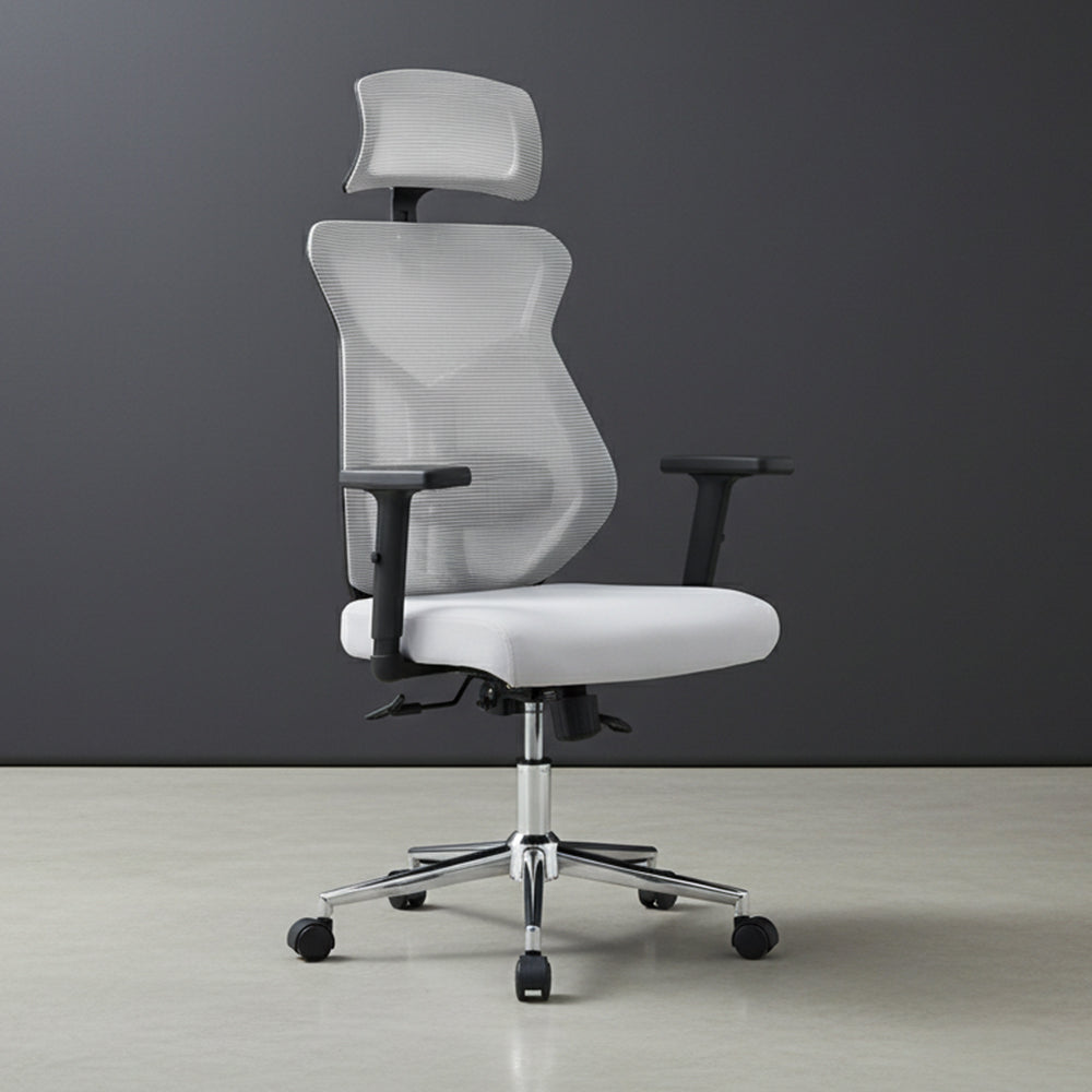 Silla de Escritorio Prime, Gris, ergonómica con altura ajustable