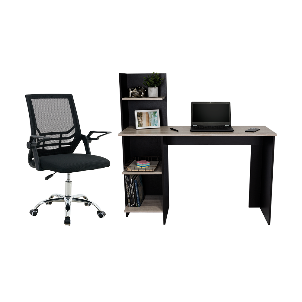 Combo para Oficina Orvik, Incluye Escritorio y Silla de Escritorio