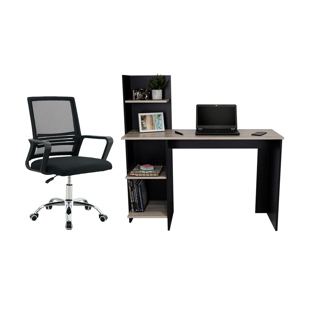 Combo para Oficina Kaelis, Incluye Escritorio y Silla de Escritorio