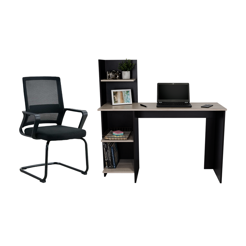 Combo para Oficina Varka, Incluye Escritorio y Silla de Escritorio