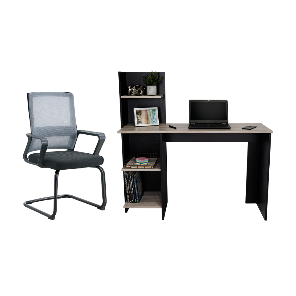 Combo para Oficina Lurian, Incluye Escritorio y Silla de Escritorio