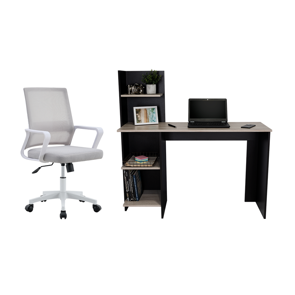 Combo para Oficina Nórdik, Incluye Escritorio y Silla de Escritorio