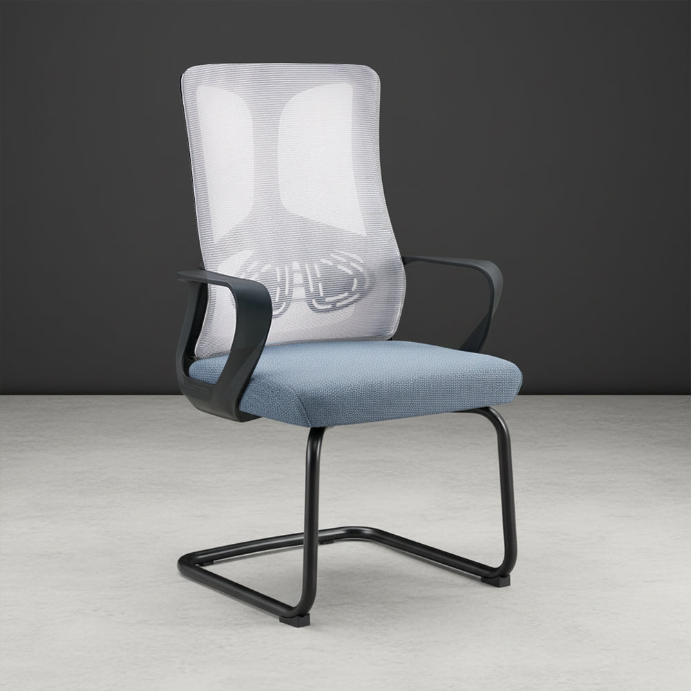 Silla de Escritorio Noblew, Gris, ergonómica con reposabrazos
