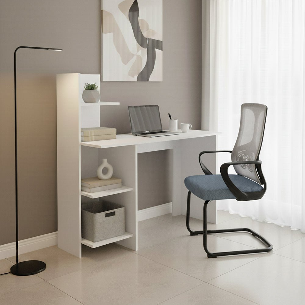 Silla de Escritorio Noblew, Gris, ergonómica con reposabrazos