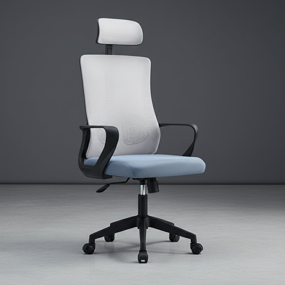 Silla de Escritorio Summit, Gris, ergonómica con altura ajustable