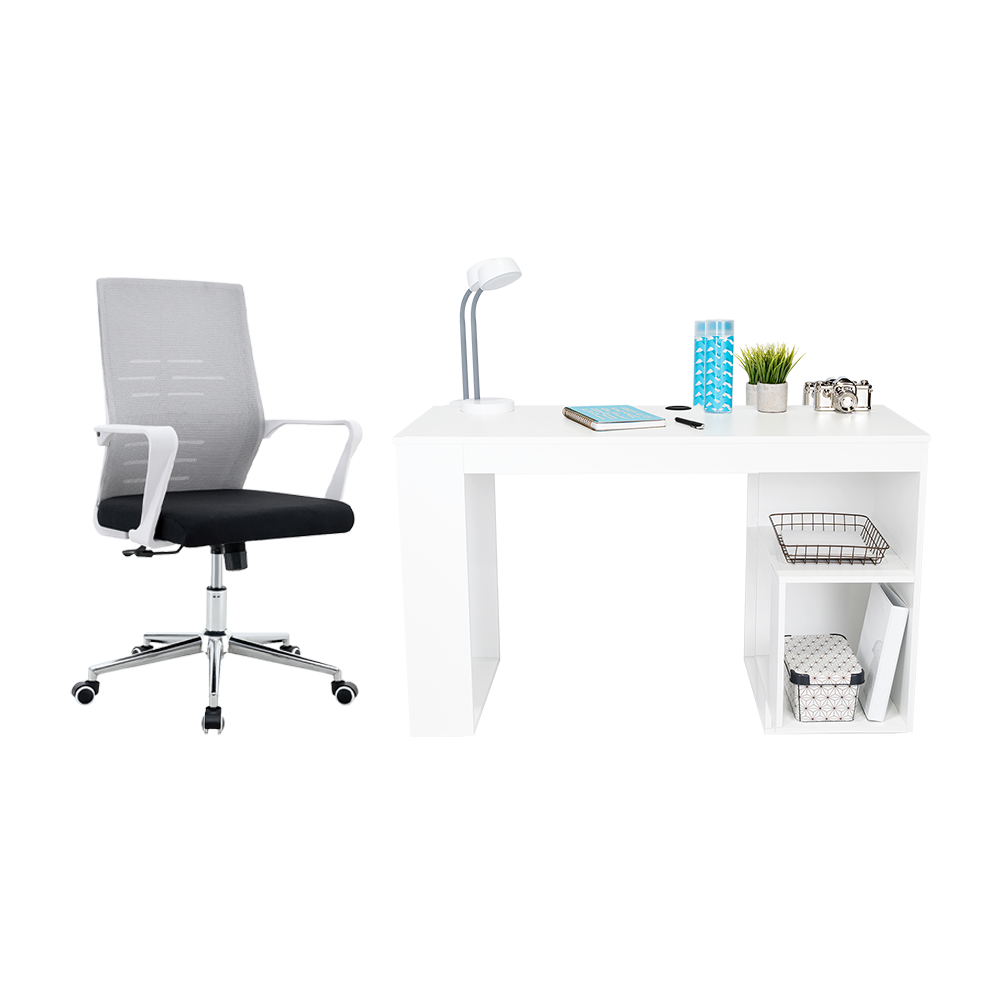 Combo para Oficina Kety, Incluye Escritorio y Silla de Escritorio