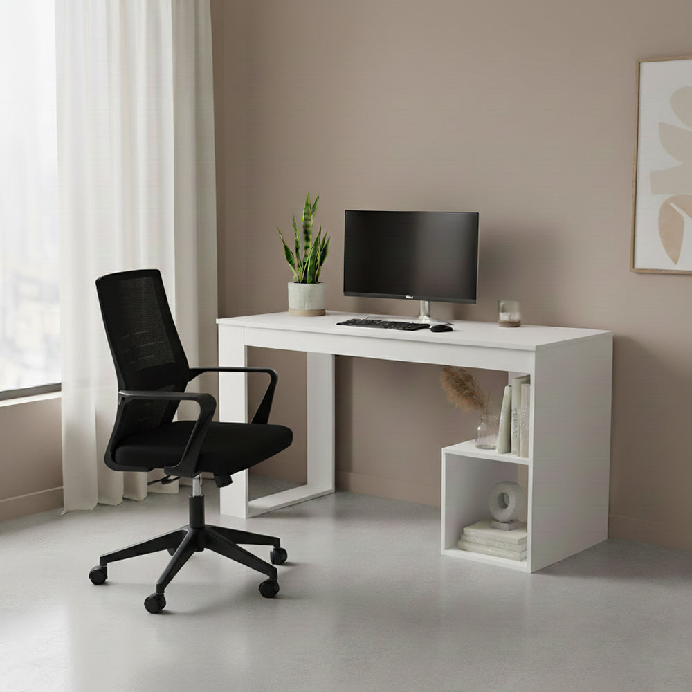 Silla de Escritorio Vertex, Negro, ergonómica con reposabrazos