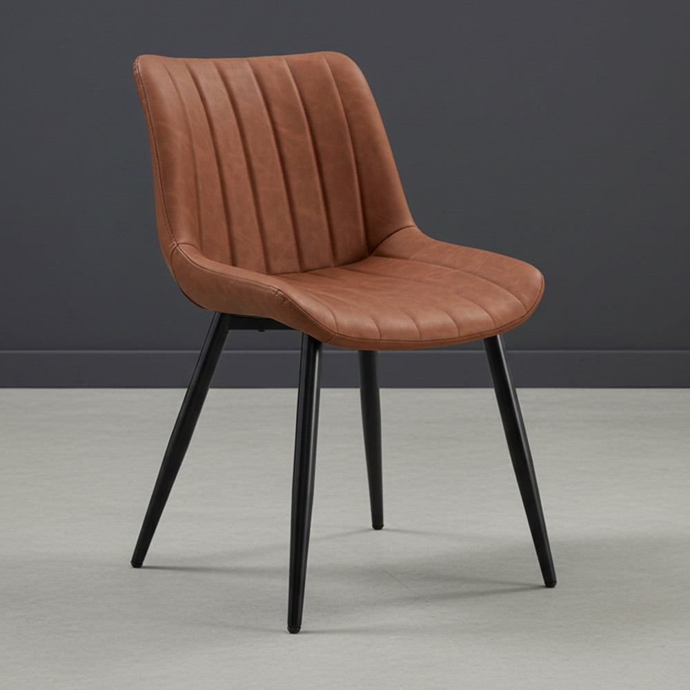 Sey de 2 Sillas Nova, Color Marrón, Con espaldar y diseño Moderno