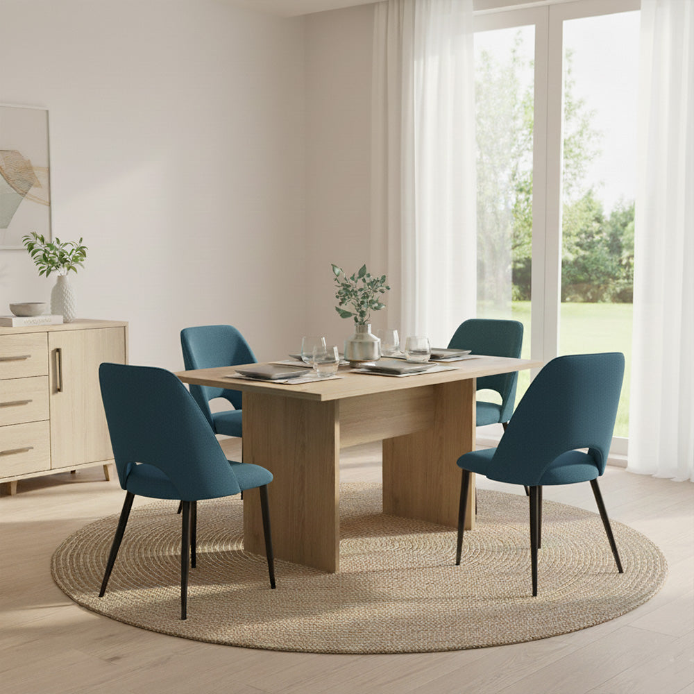 Set de 2 Sillas Urban, Color Azul, Con espaldar y diseño Moderno