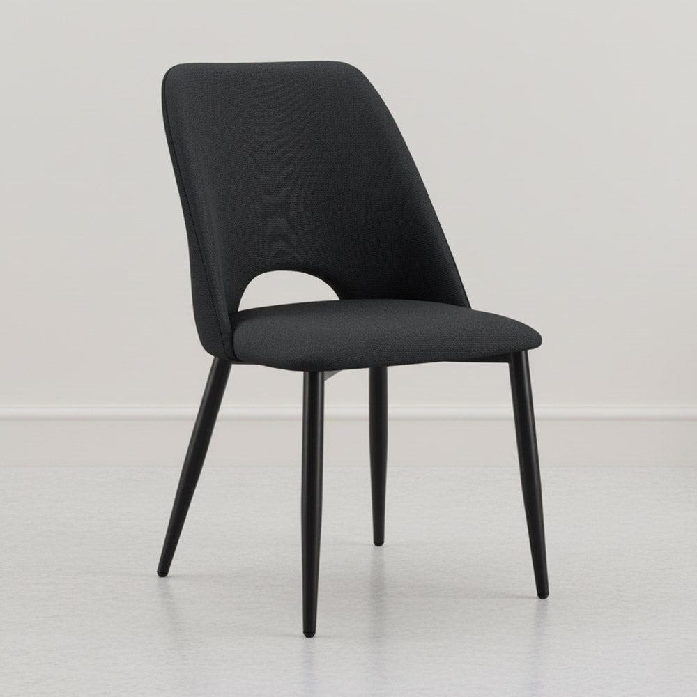 Silla Urban, Color Negro, Con espaldar y diseño Moderno X4
