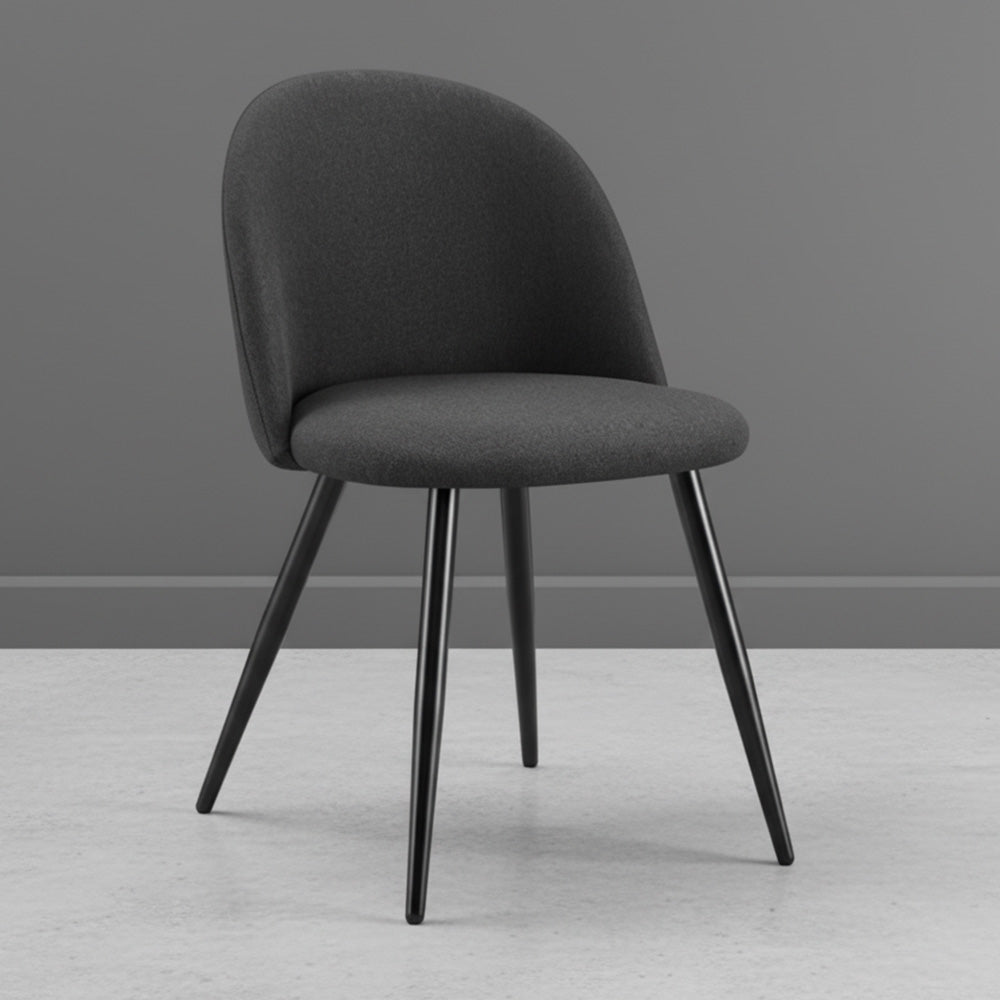 Set de 4 Sillas Core, Color Negro, Con espaldar y diseño Moderno