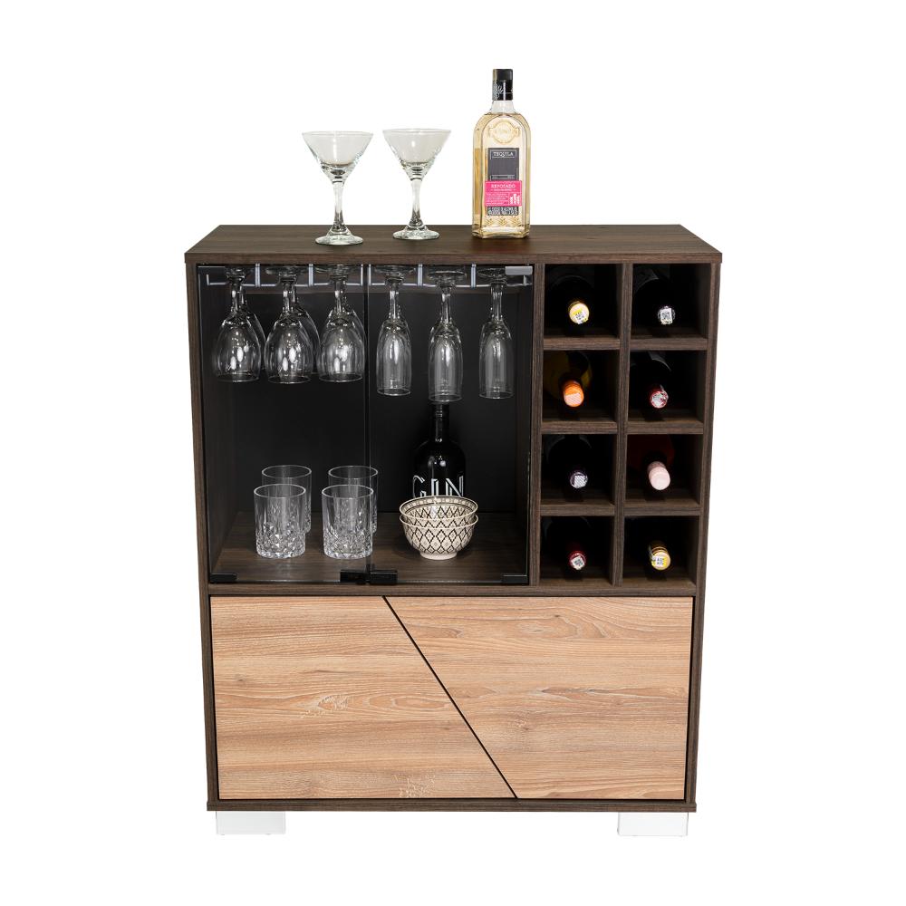 Bar Orus, Caoba y Miel con cuatro puertas batientes