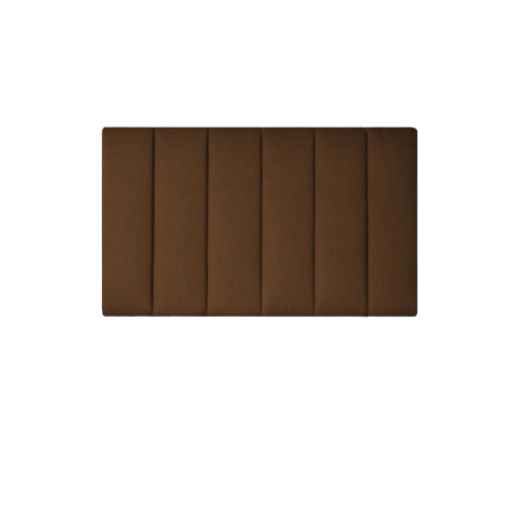 Cabecero King 200x60 Modulos Verticales Chocolate Tela