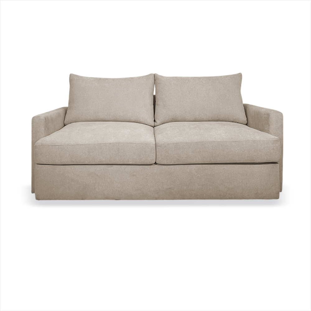 Sofá Crate 2 puestos Taupe