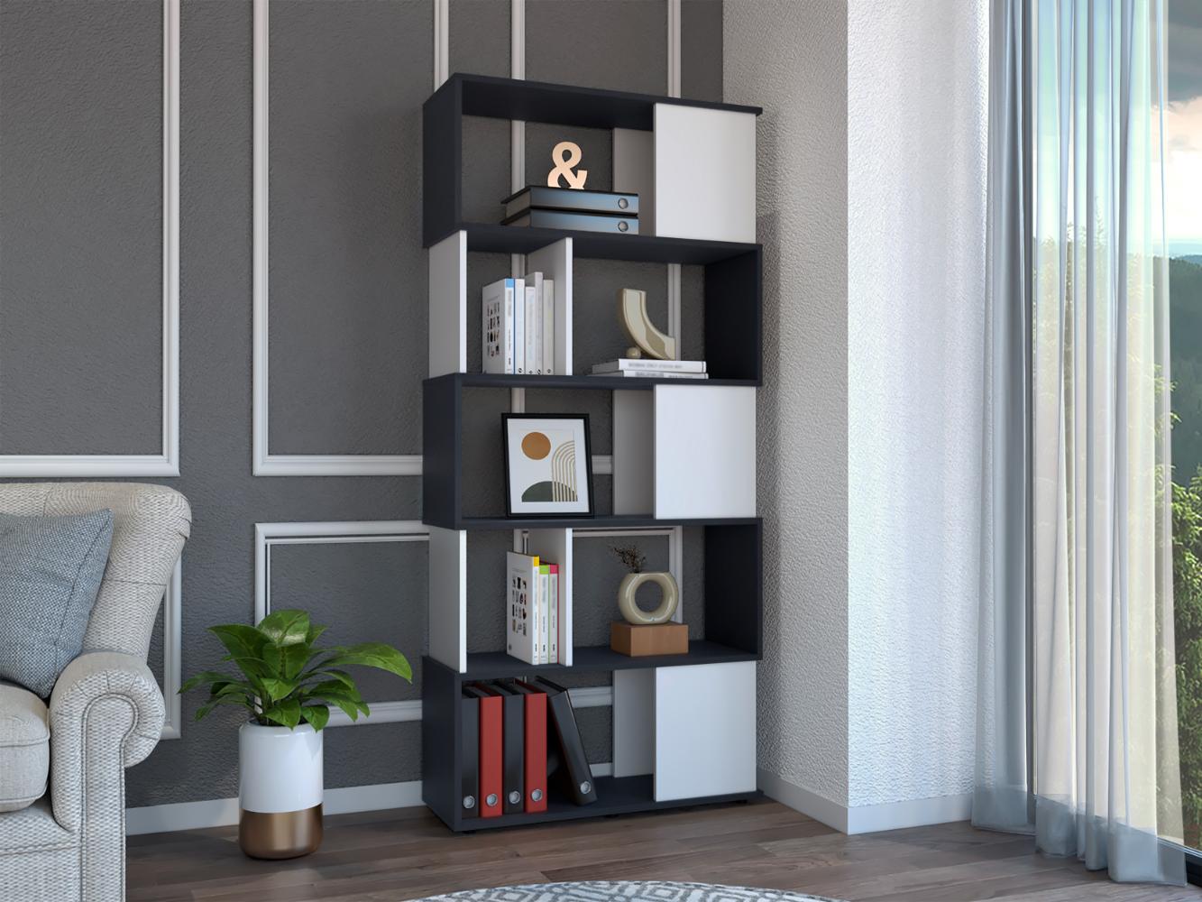 Biblioteca Noah, Wengue y Blanco, con Variedad de Entrepaños ZF