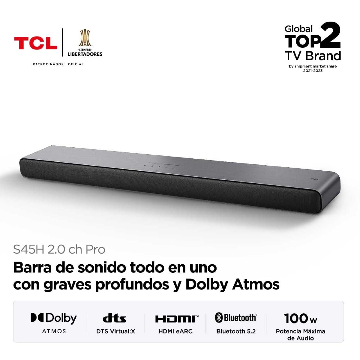 Barra de Sonido TCL S45h