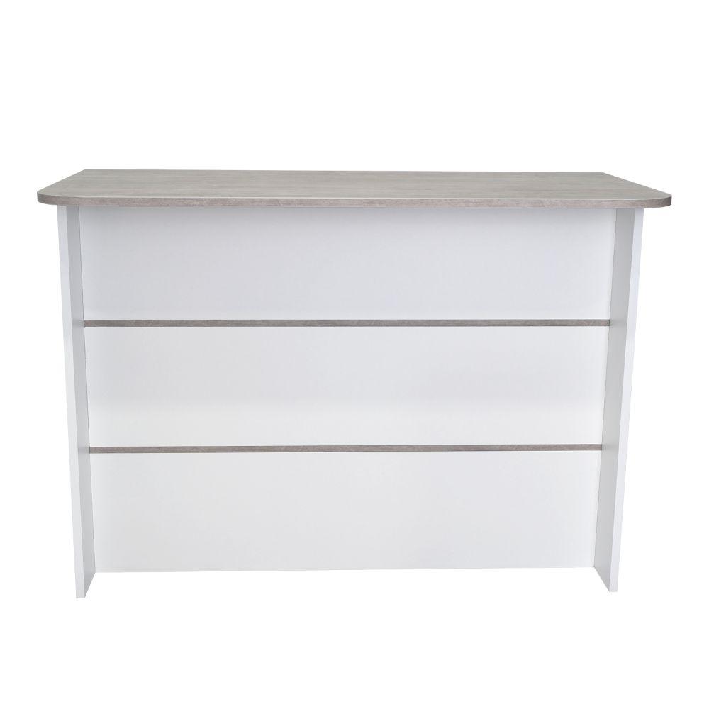 Combo Pisa, Incluye una Barra de Cocina y 2 Sillas para Bar Color Negro