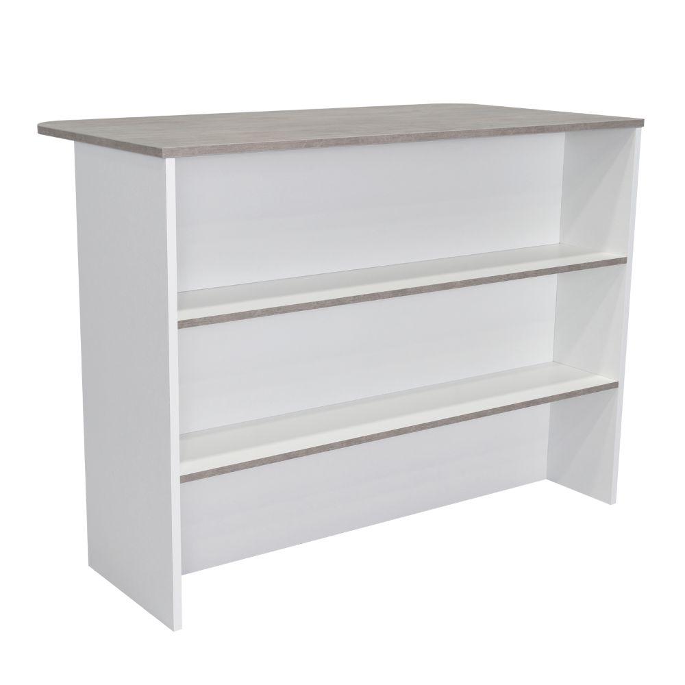 Combo Supre, Incluye Barra de Cocina y 2 Sillas para Bar Color Taupe