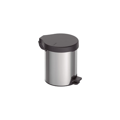 Basurero de Pedal,tapa plastica negra Linea New 5 Lt