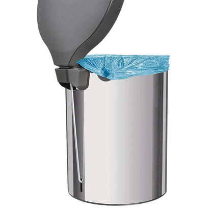 Basurero de Pedal,tapa plastica negra Linea New 5 Lt