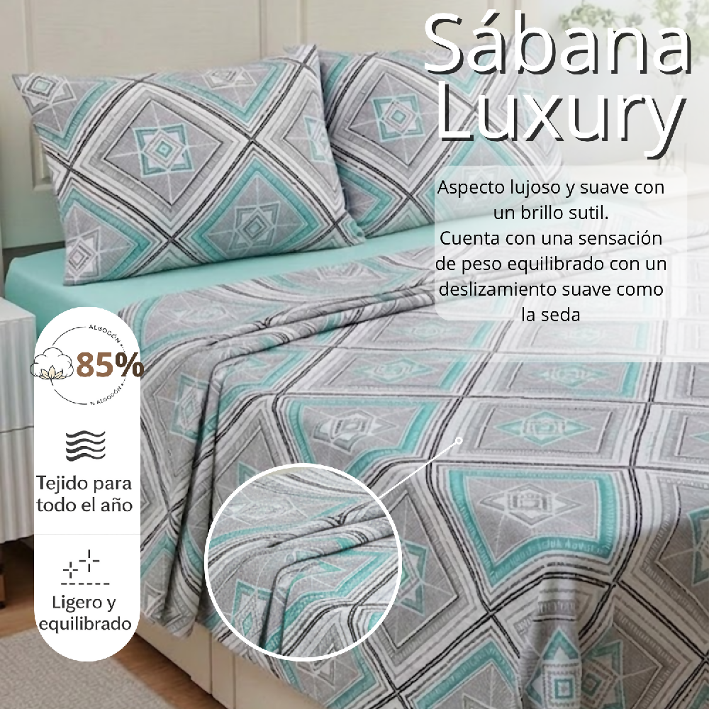 Juego de Sabana Doble Estampada 14