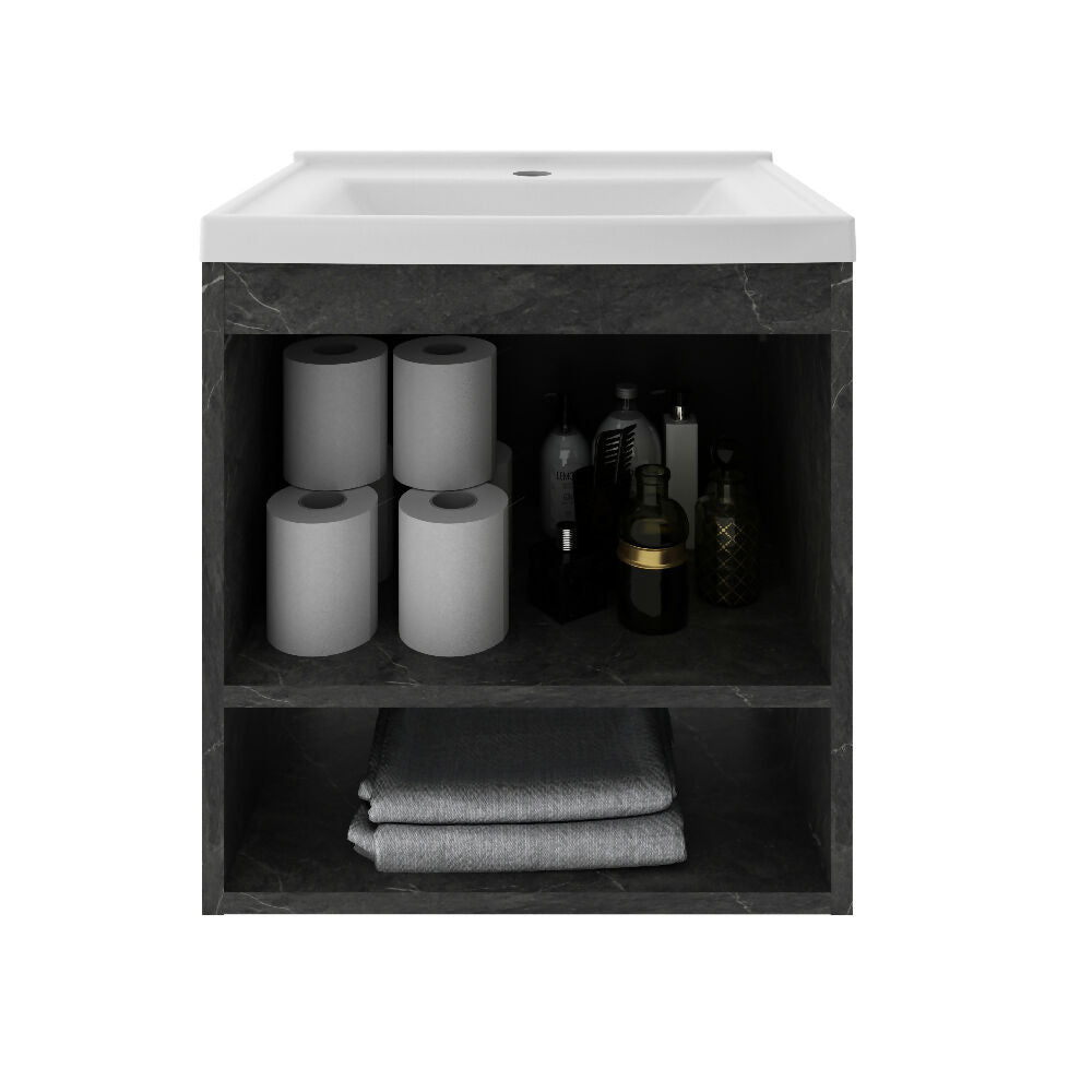 Mueble de Baño con Lavamanos Linz - Mármol grafito