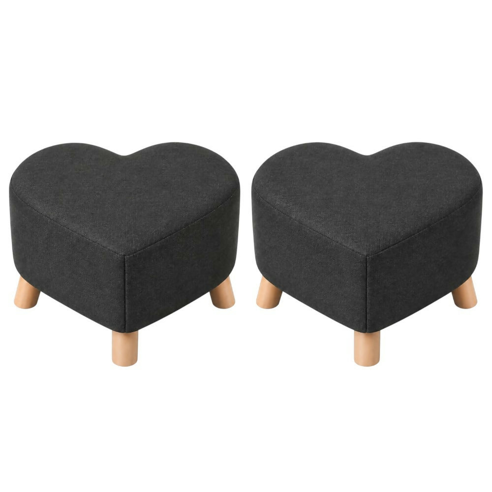 Puff Posa Pie Cora 30x30 Dark Grey Setx2