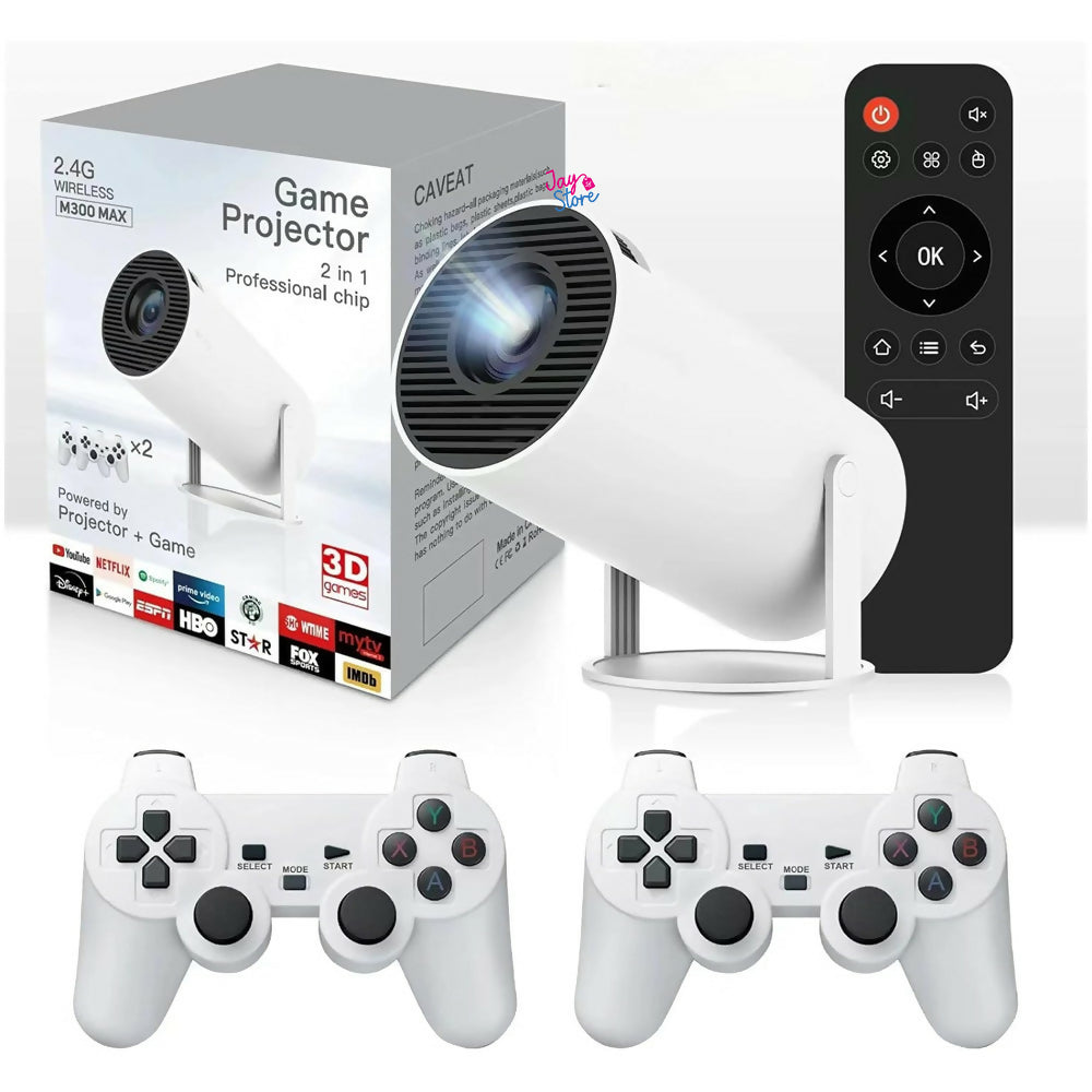 Proyector Smart 4k UHD WiFi Bluetooth Android + 1000 Juegos