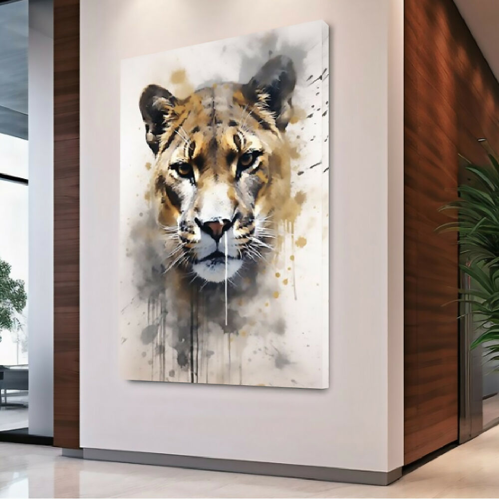 Cuadro Jaguar Grande 70 X 100 X 3 Cms