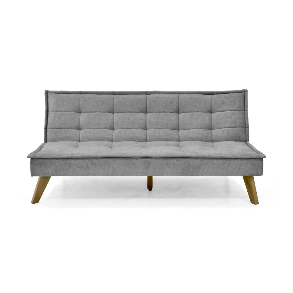 Sofa Cama Morrison 174x100x80 Reclinable Tela Gris