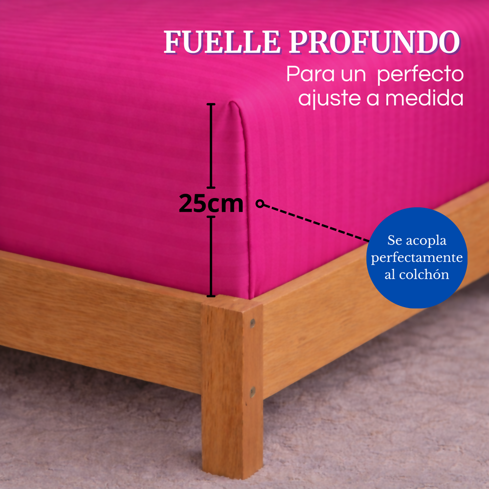 Juego de sabanas king fucsia