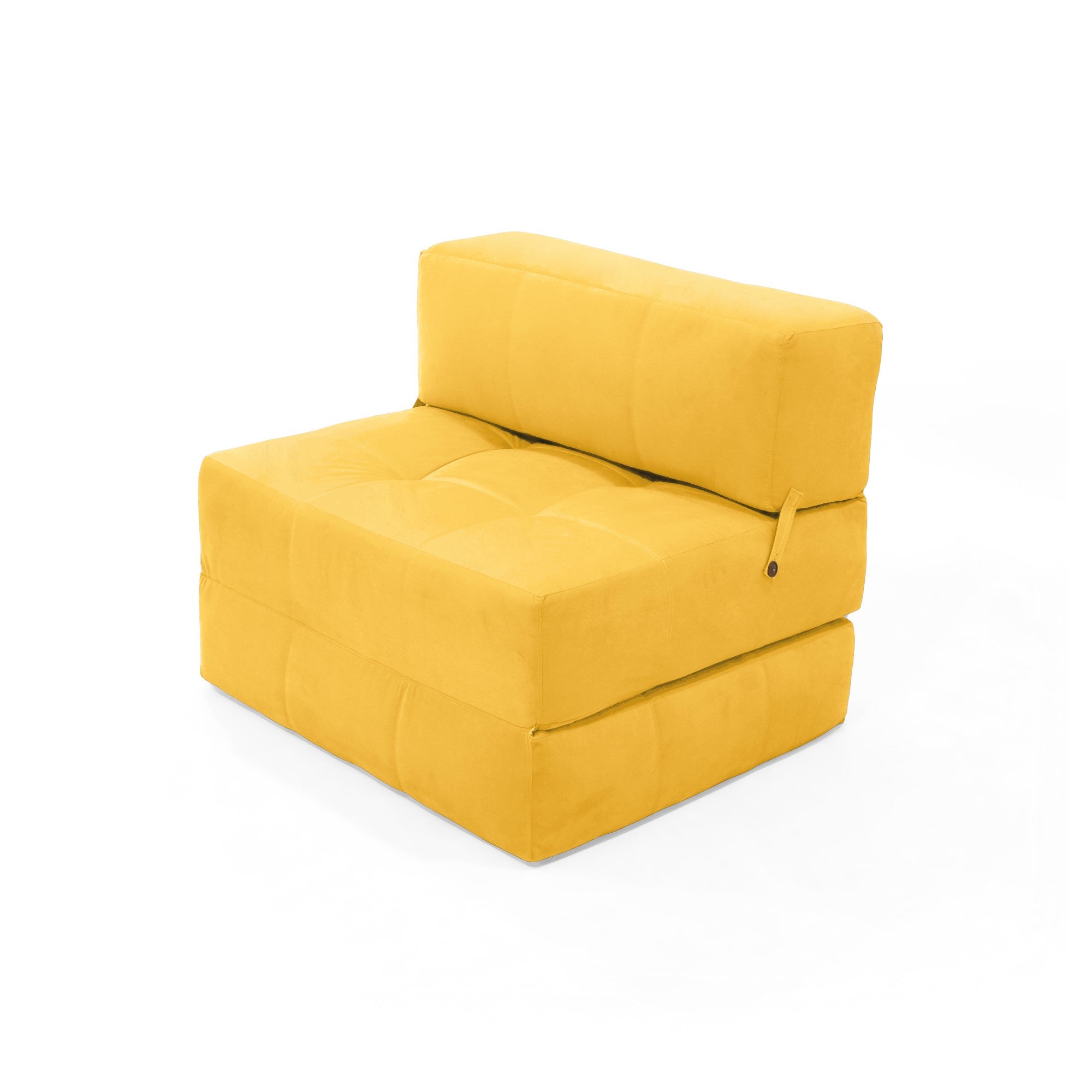 Sofa Cama Bosnia 102x81x78 Tela Mostaza