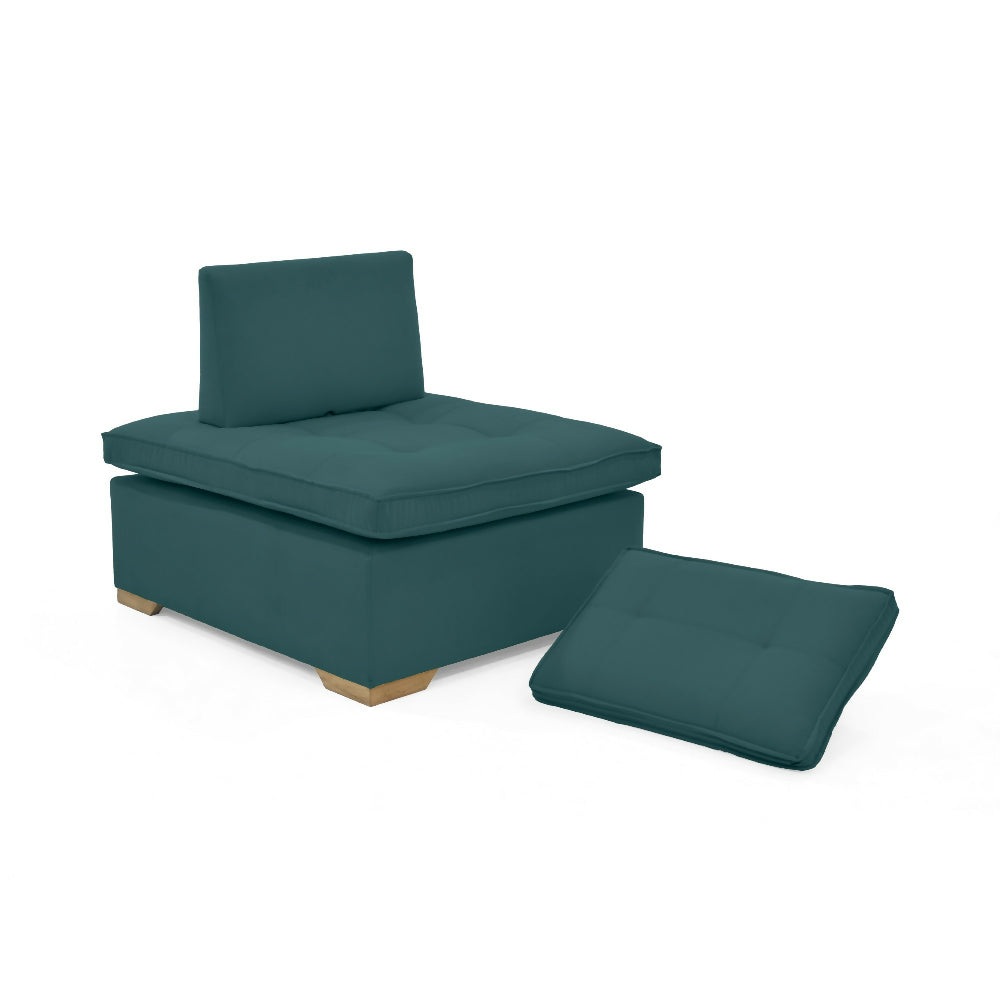 Set X2 Poltronas Ventury 83x100x86 Ajustable Tela Petroleo