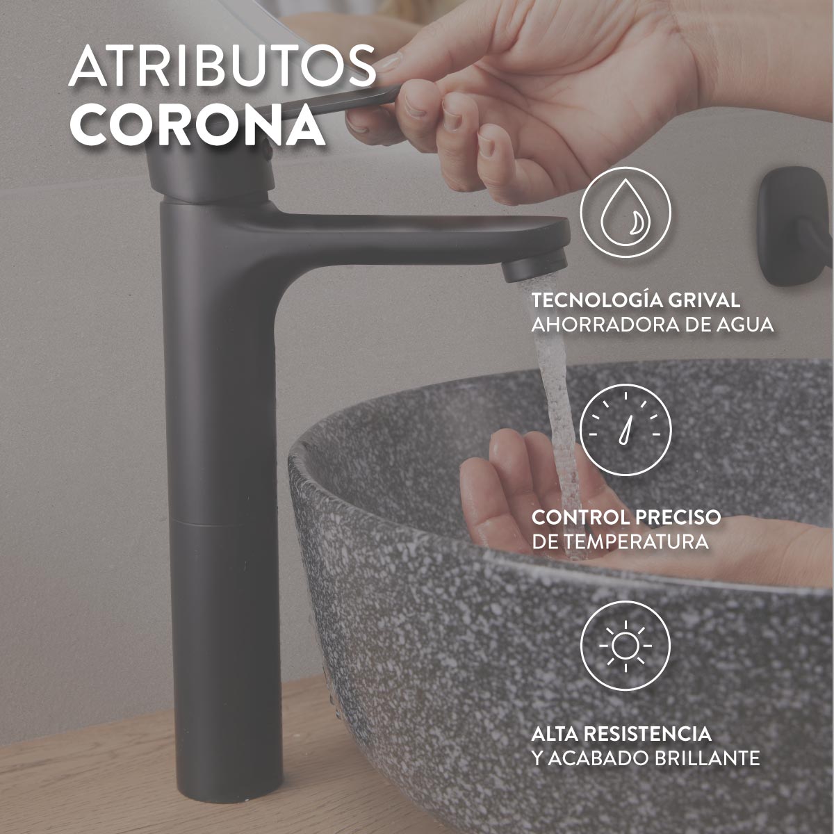 Combo Lavamanos Mice, Agave y Fresno Europeo, Incluye Lavamanos en Porcelana Sanitaria y Grifería