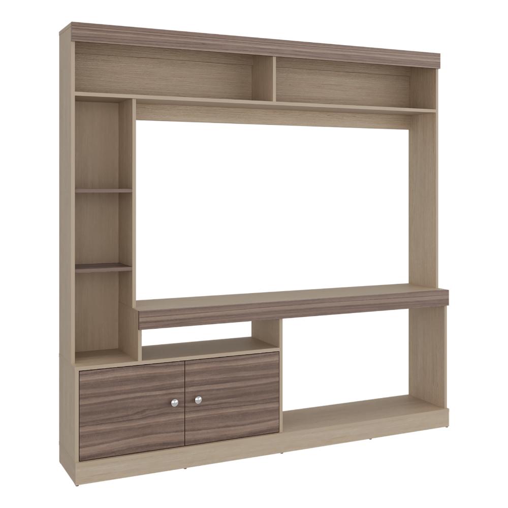 Mesa Para Tv Classic, Avellana y Cartagena, Para televisor de 55 pulgadas