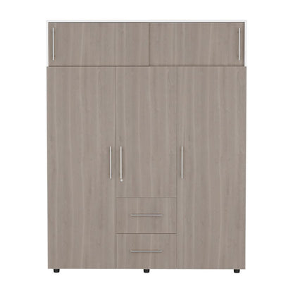 Closet Montano 160, Bardolino y Blanco, con tres puertas